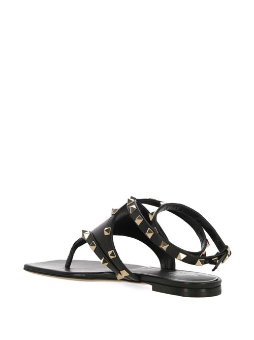 Black/gold-tone calf sandal Valentino Garavani | 4W2S0IQ0VOD0NO